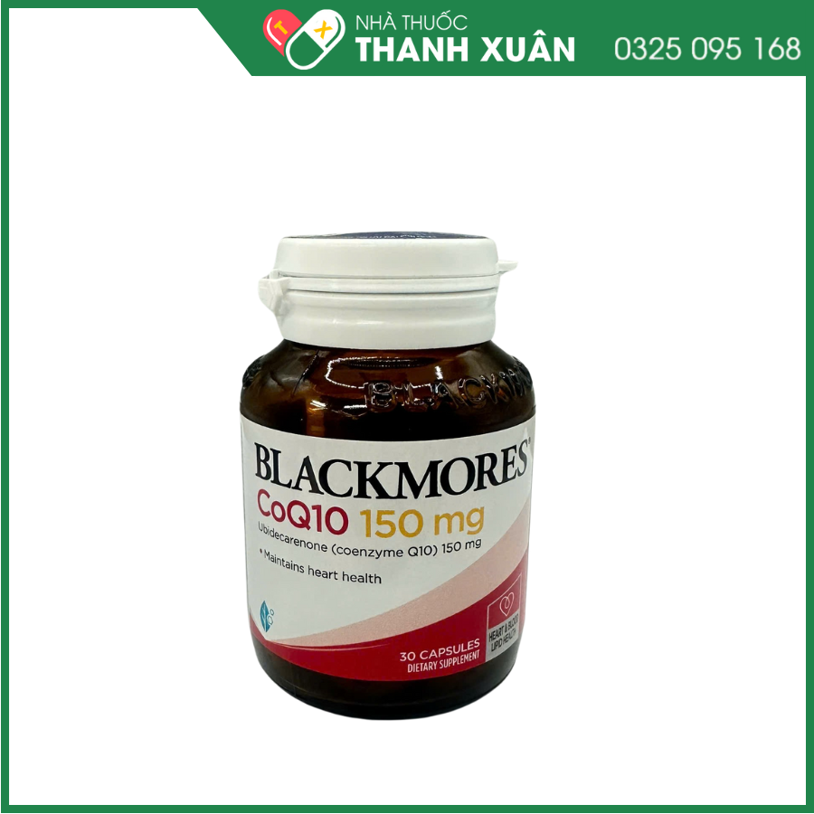 Viên uống Blackmores CoQ10 150mg hỗ trợ bảo vệ tim mạch
